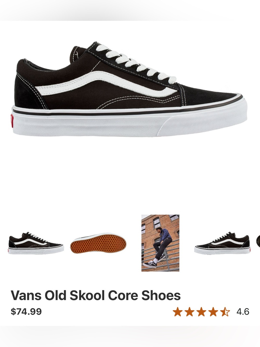 Vans Old Skool Sneakers - Black & White